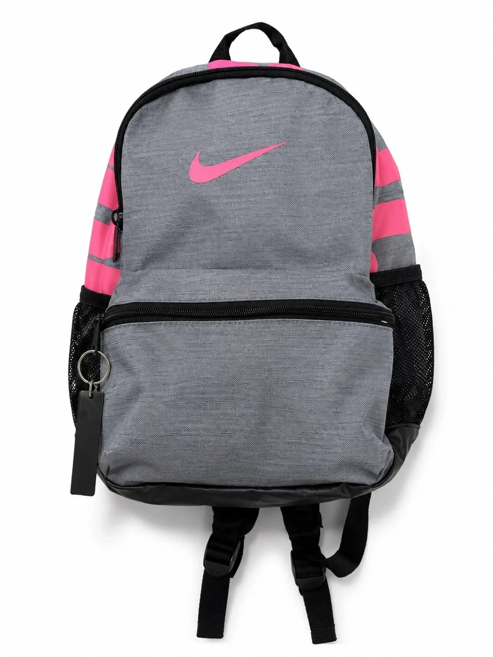 Nike Gray Backpack with Pink Accents